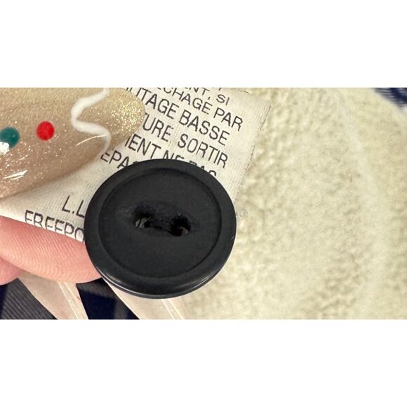 L.L. Bean Blue Plaid Button-Up Flannel Fleece Lined Jacket - Picture 10 of 10